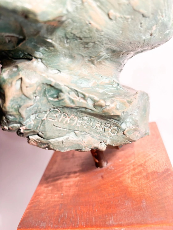 Bruno Bambacaro 1970s Terracotta Bust Sculpture of a Young Man (photo 10 of 15)