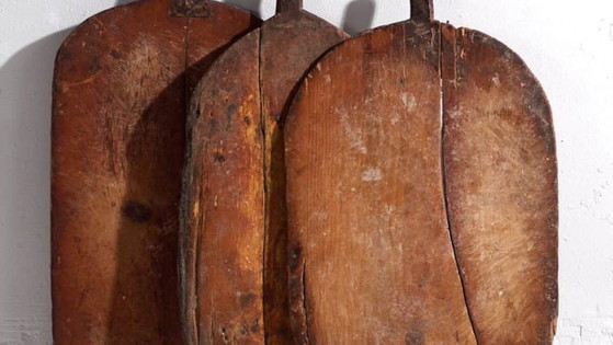 Taglieri ovali antichi (c.1920). Set di tre pezzi #20 – Accessori da cucina, Rustic (photo 3 of 13)