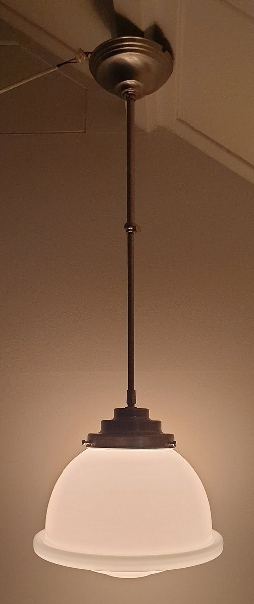 Lámpara colgante Art Déco Rubli/Thabur de los años 30 – hanglampen, Glass (photo 2 of 32)