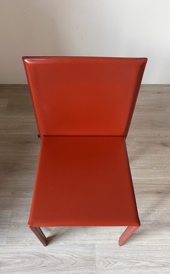 6x Kristalia Slim Design Esszimmerstühle – Leather (photo 11 of 13)
