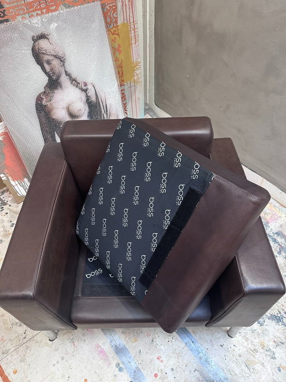 Poltrona Boss Design, pelle marrone, Poltrone, Metallo, Modern (foto 3 di 8)