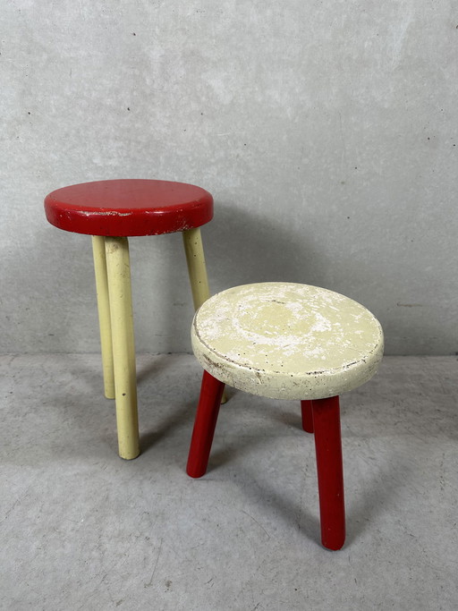Vintage set plantentafeltjes / krukjes