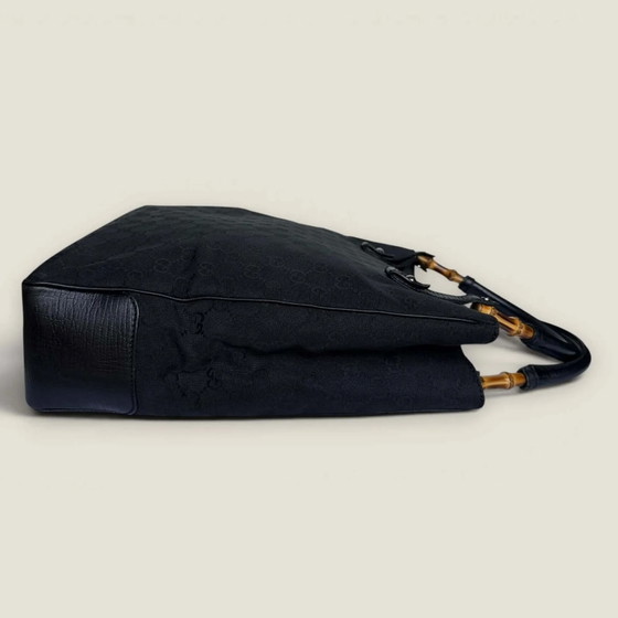 Bolso tote Gucci GG Supreme lona bambú negro – Bolsos tote, Cuero, Vintage (photo 8 of 15)
