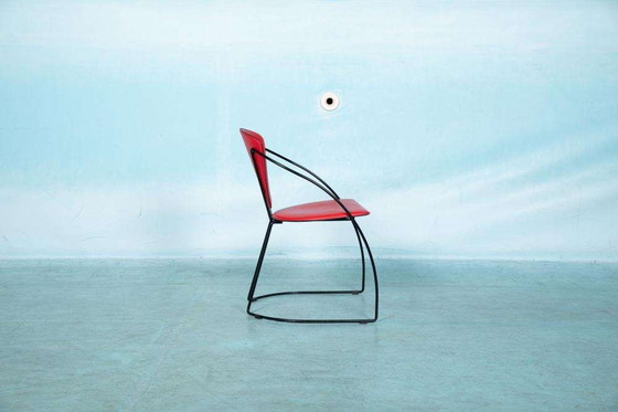 Image 1 of Ensemble de 4 chaises Linda d'Arrben, design italien des années 80