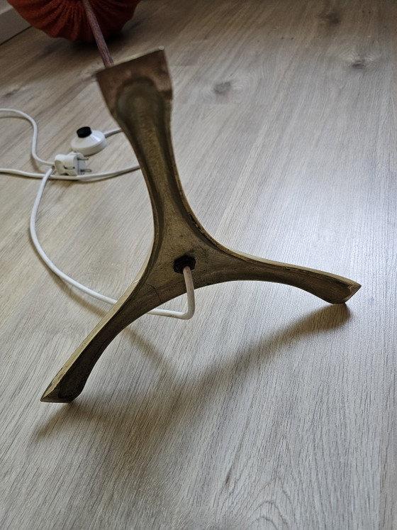 Rare lampadaire du milieu du siècle attribué à Hans Agne Jakobsson – Hans-Agne Jakobssen, Brass, Wool (photo 10 of 15)