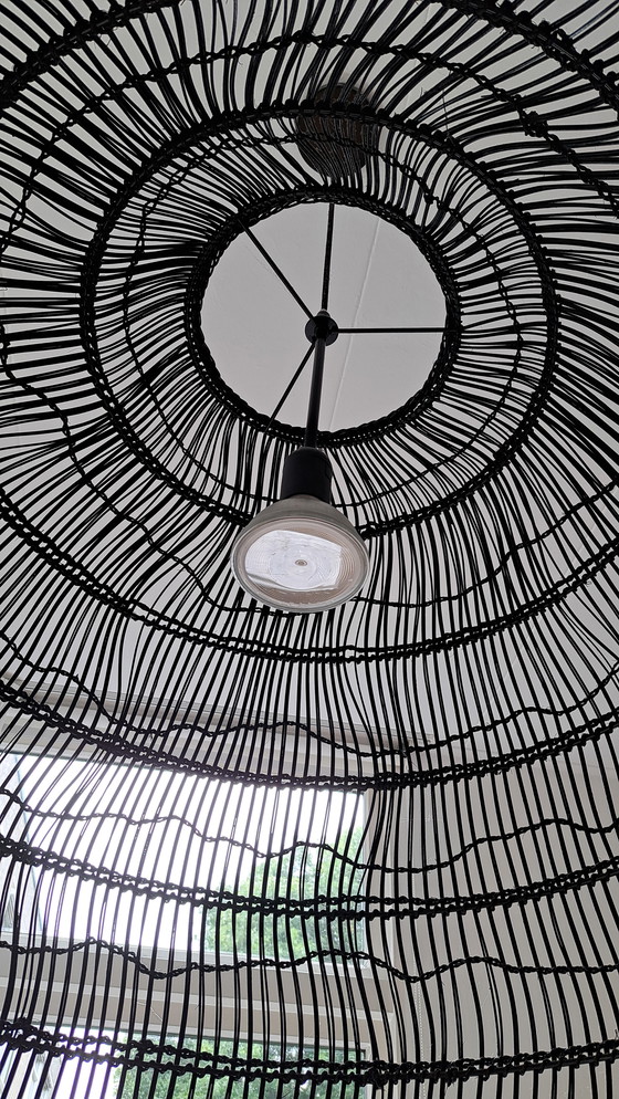 Image 1 of Lámpara colgante HKLiving mimbre/wicker negro