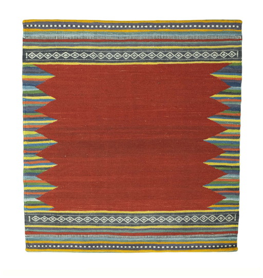 Hand-woven designer kilim Fars - 91 X 85 Cm