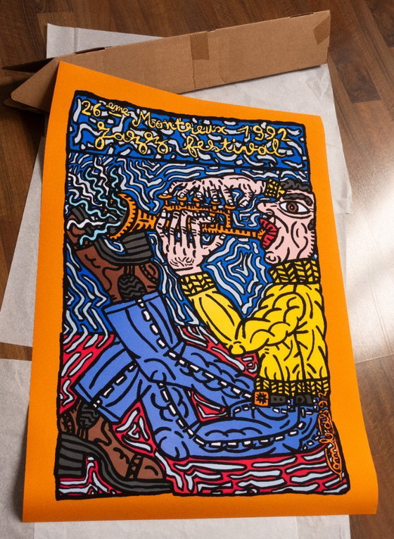 Image 1 of Montreux Jazz Festival 1992 – Robert Combas – Poster 70 × 100 cm