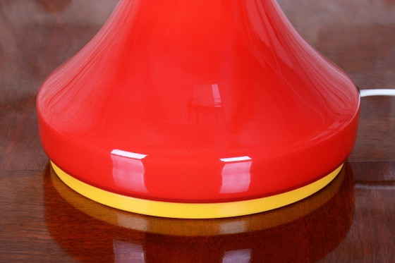 Lampada da tavolo Mid-Century originale, di Štěpán Tabera, vetro colorato, ceca, anni '60, Lampade da tavolo (foto 8 di 10)
