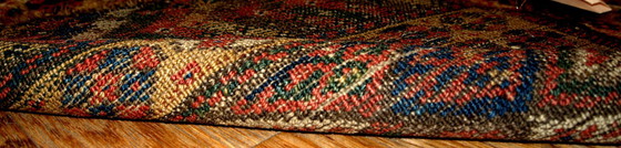 Image 1 of Borsa antica persiana curda da collezione, realizzata a mano, dimensioni 61 cm x 61 cm, anni 1880 - 1B359