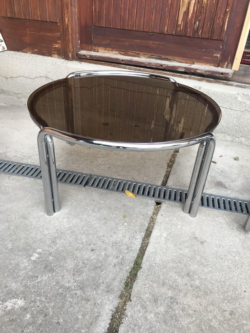 Mid-Century Chromen Buis Salontafel, jaren 60