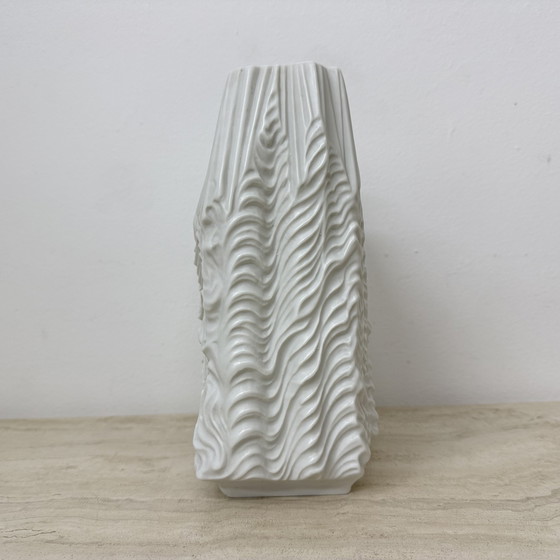 Image 1 of Rare Large Porcelain 'Kaskade' Vase – Martin Freyer for Rosenthal Studio Linie 1966