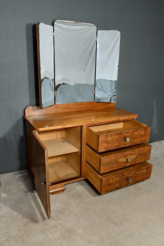 Image 1 of Burr Walnut Dressing table, Art Deco - 1930