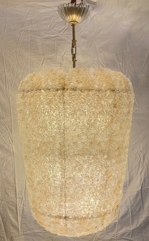 Kroonluchter van Murano-glas, gemaakt door Enrico Neri &c.snc, Nieuw-Italië