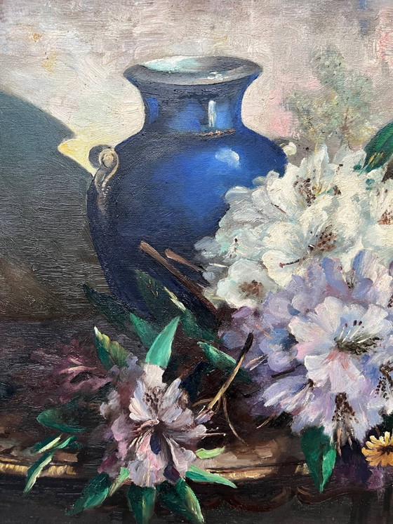 Schilderij "Stilleven met bloemen" – Schilderijen & Tekeningen, Canvas (photo 3 of 8)