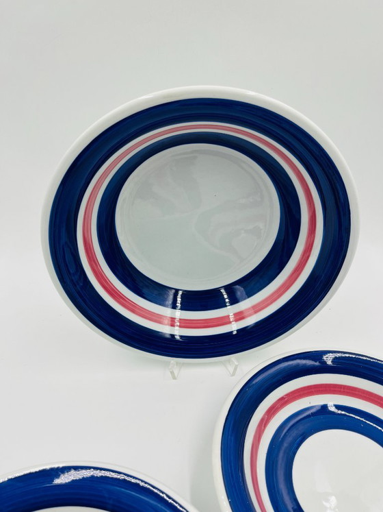 Set di 3 piatti fondi in maiolica dall'Italia FCI, Stoviglie, Ceramica, Rosso (foto 3 di 11)