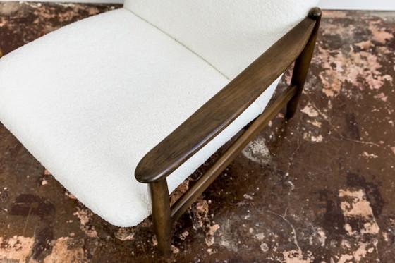 Image 1 of Mid Century Modern High Back Armchair By Edmund Homa, Gfm, Poland, 1960s