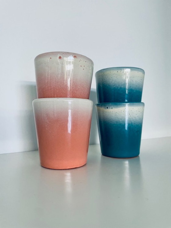 Image 1 of Stylish set of 4 handmade Scandinavian mugs