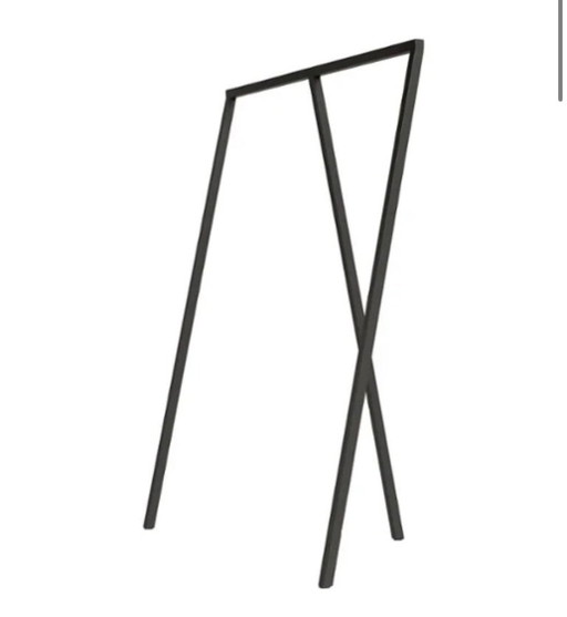 HAY Loop Stand Wardrobe Kleiderständer, schwarzes Metall