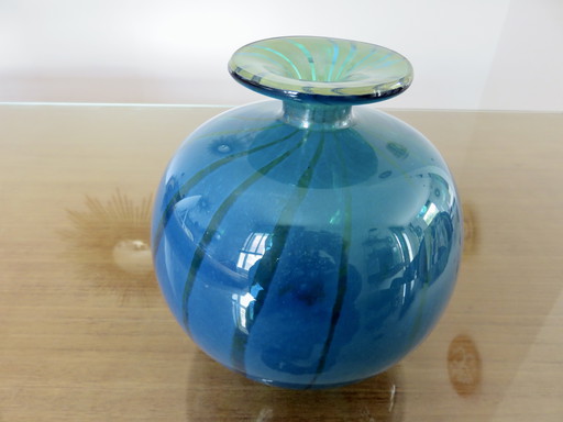 Vase Boule Mdina, Malta, Signiert und datiert
