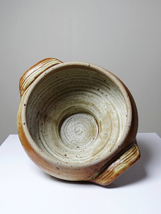 Image 1 of Glazed stoneware pot, Prudhomme La Borne vintage 1970s-80s