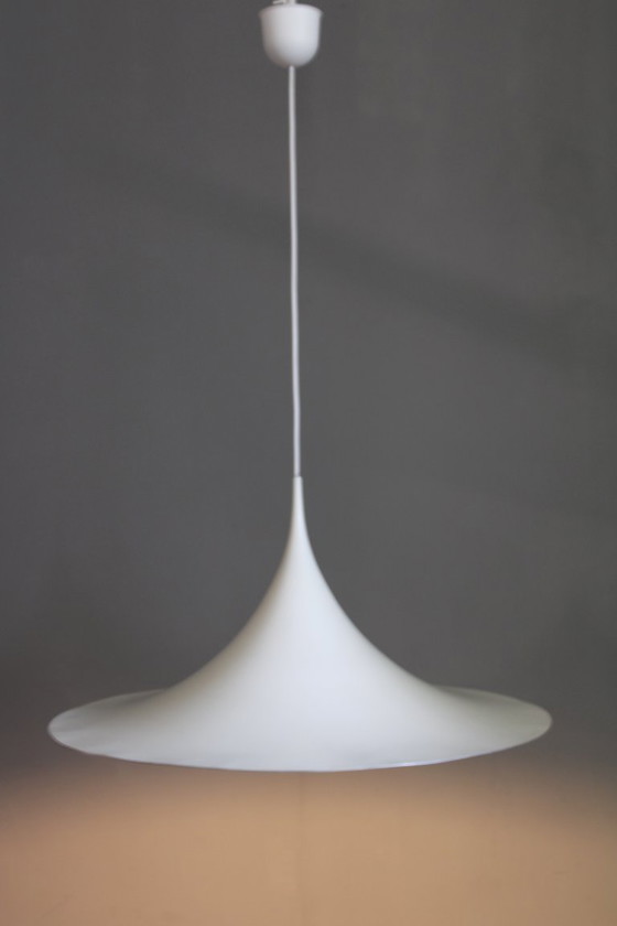 Image 1 of 1970er Bonderup und Thorup Semi Pendelleuchte für Fog und Morup, Dänemark