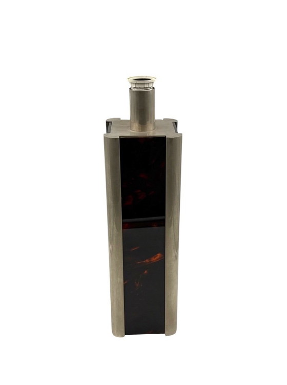 Romeo Rega, Hollywood Regency table lamp, Italy, 1970s, Rattan, Metal, Brown, Mid Century Modern (photo 7 of 15)