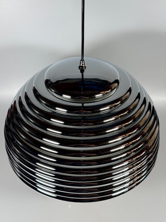 Image 1 of 60er 70er Jahre Deckenlampe Staff Leuchten Kazuo Motozawa Saturno Chrom Design