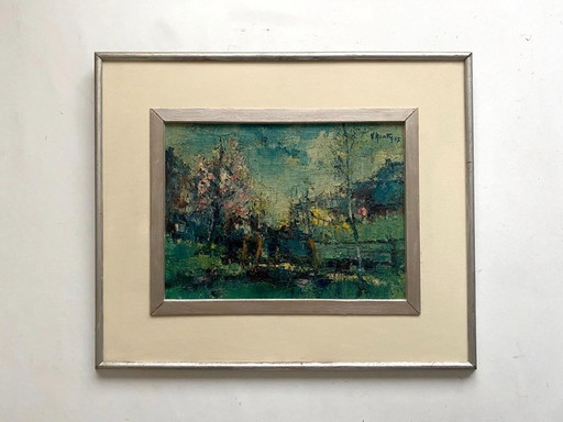 Jardín de primavera - Victor Renty (1923-2017)