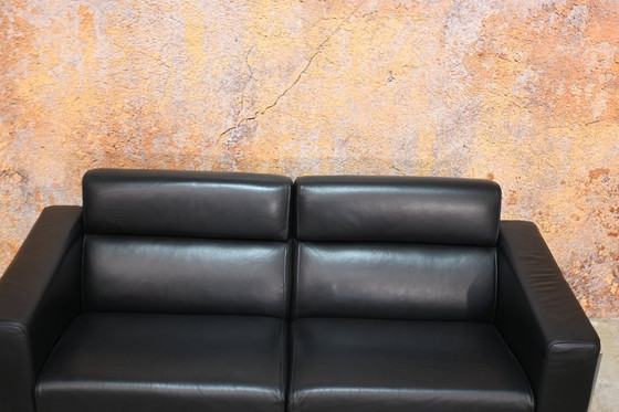 Image 1 of Canapé design Harvink Kadanz en cuir noir