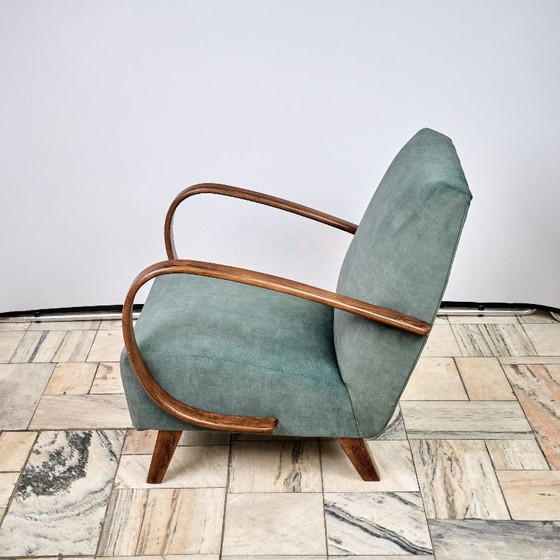 Image 1 of H 410 Sessel, entworfen von Jindrich Halabala, 1940er Jahre, Tschechoslowakei