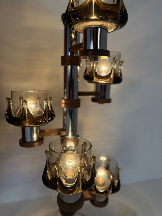 Image 1 of Lampada da terra vintage, Oberglas Austria anni '80