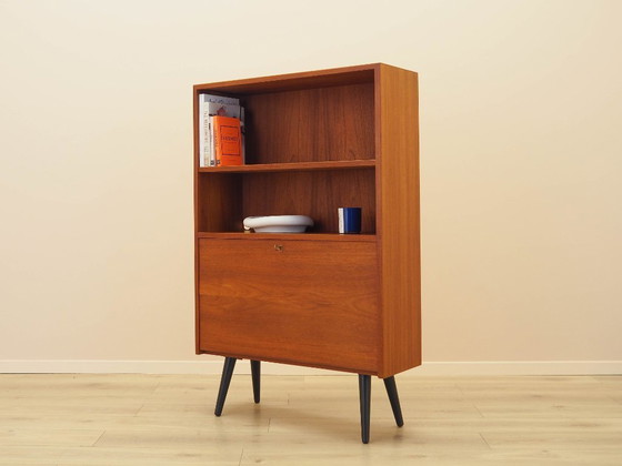 Image 1 of Teakhouten boekenkast, Deens design, jaren 70, gemaakt in Denemarken.