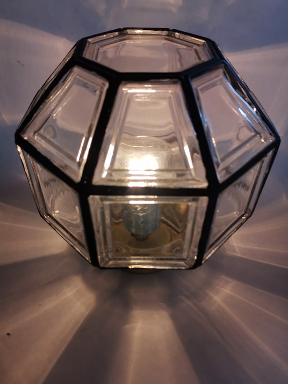 Image 1 of Lámpara de techo estilo Hollywood Regency de los años 70, Glashütte, Limburgo.