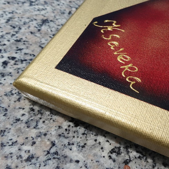 Image 1 of Abstraction A955 - Tableau abstrait prêt à accrocher XXL