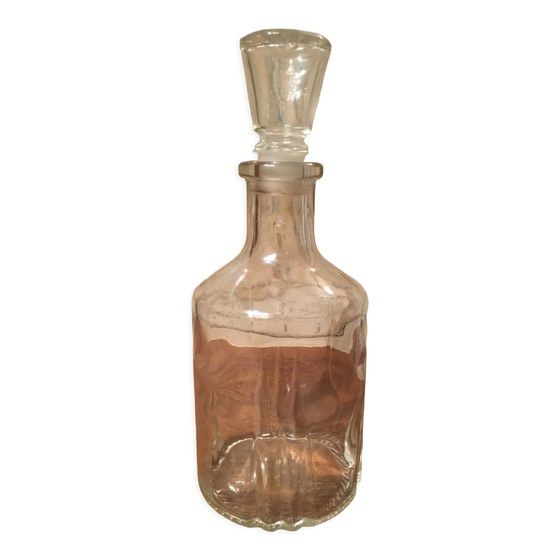 Carafe and liqueur cork – Glass & Decanter, Crystal, Glass, Vintage (photo 5 of 5)
