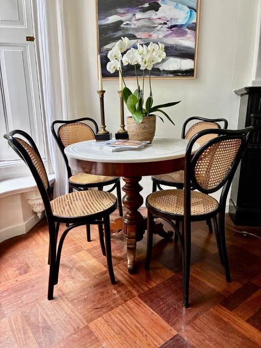 4x sillas Thonet nº 5 de ZPM Radomsko