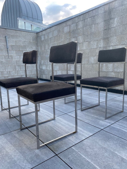 4x SQ Lux Willy Rizzo chairs