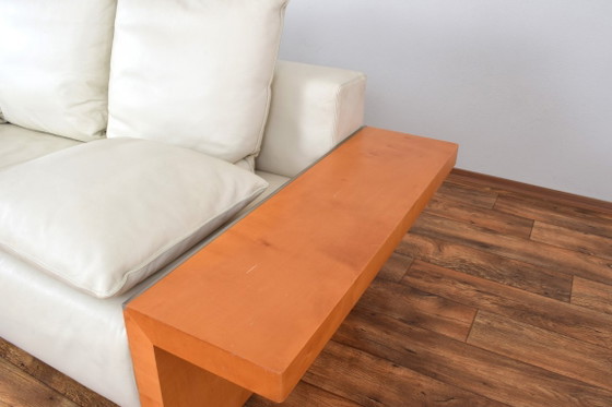 Italiaanse leren bank van Giorgetti, jaren 80. – 3-5 zitsbanken, Wood (photo 8 of 15)