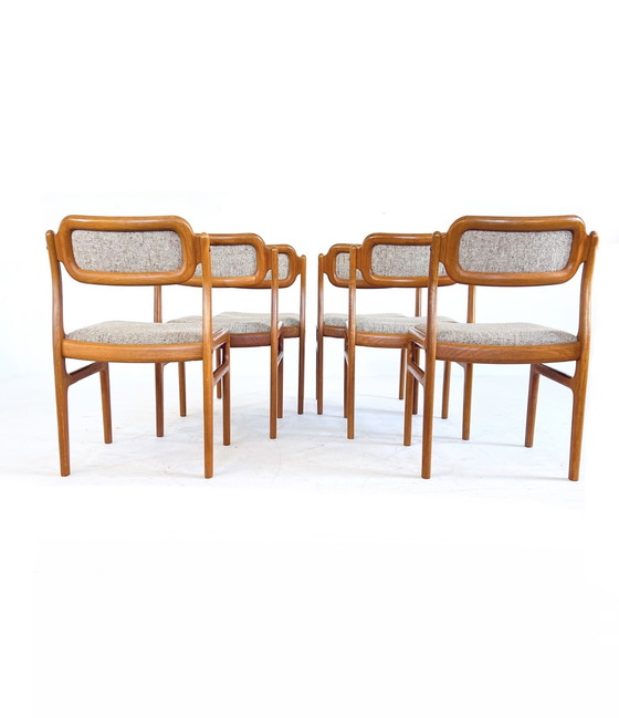 Image 1 of 6x Dining chair Johannes Andersen, Uldum Møbelfabrik '60
