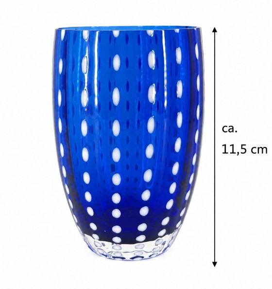 9x Bicchieri Zafferano „Perle“, Design: Federico de Majo – Bicchieri e caraffe, Glass (photo 6 of 13)