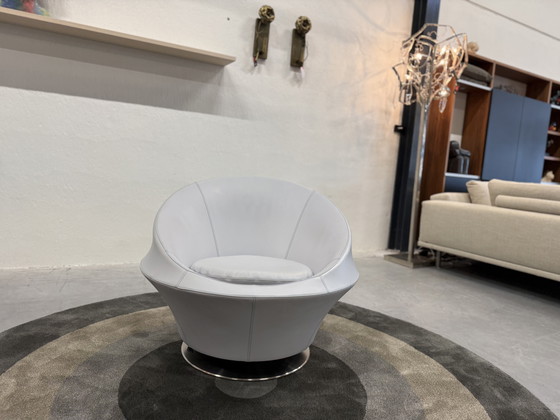 Image 1 of Leolux Ophelia Fauteuil pivotant Cuir Bimardo
