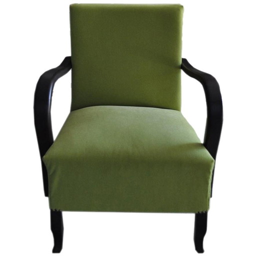 Fauteuil Art Déco Vert, années 1920