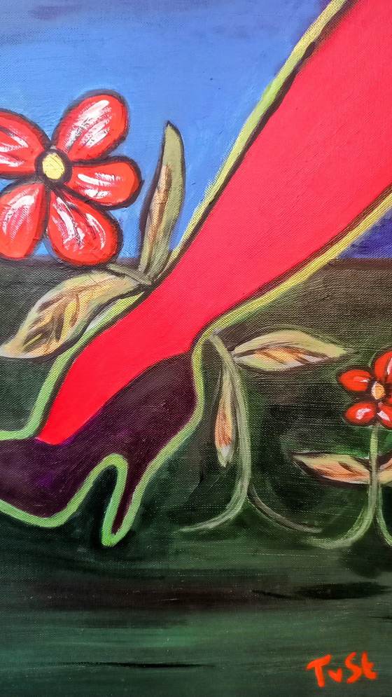 Image 1 of Tineke van Steenbergen HAPPY LIFE, 70 x 100 cm