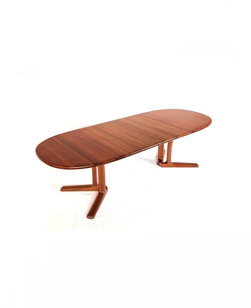 Table de salle à manger danoise extensible XXXL vintage, Dyrlund '70s