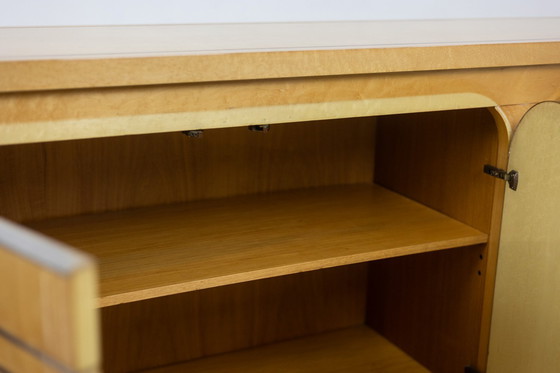 Image 1 of Aparador de madera de abedul de cuatro puertas, década de 1970