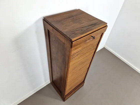 Vintage Large Oak Shutter Cabinet | 1930s, Sideboard cabinet, Brass, Brown (photo 2 of 11)