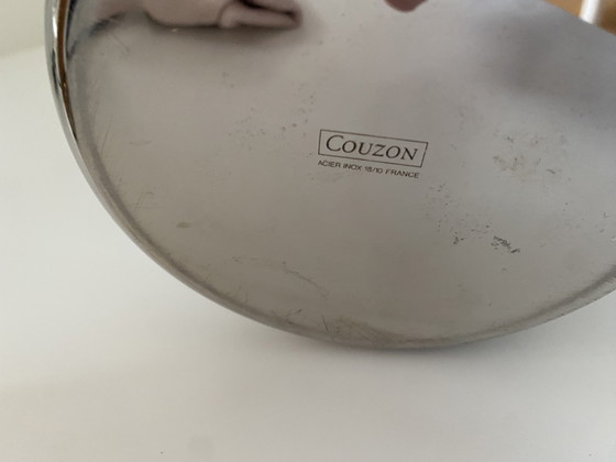 Image 1 of French vintage Jean Couzon champagne cooler, stainless steel champagne bucket