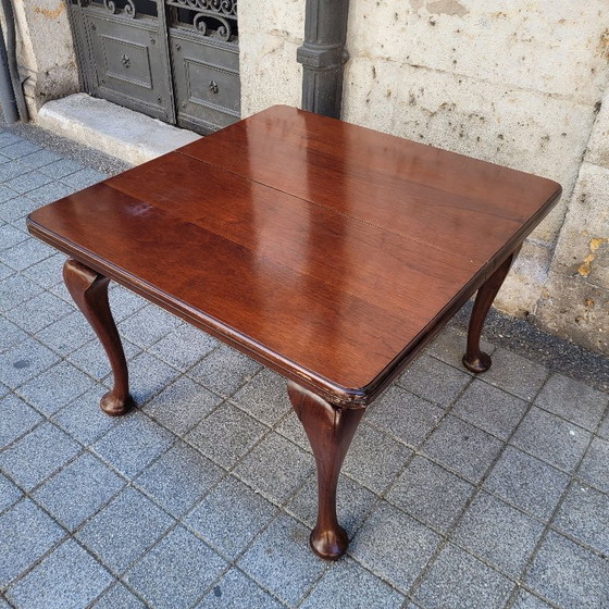 Image 1 of Extending crank dining table, J.& J. W. Meeks, New York, mahogany wood, 19th c. - United States