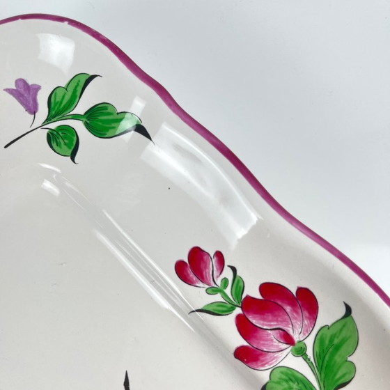 Image 1 of Plat rectangulaire Modèle Réverbère par KG Lunéville